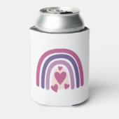 Niedlicher Regenbogen und Herz Dosenkühler (Kanne Rückseite)