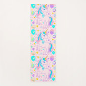 Niedlicher Regenbogen unicorum magische Ballon Geb Yogamatte (Vorderseite)