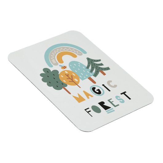 Niedlicher Regenbogen-Zauberwald Magnet (Rechte Seite)