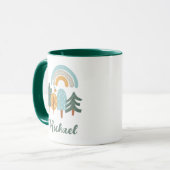 Niedlicher Regenbogen-Zauberwald Tasse (Vorderseite Links)