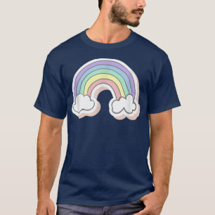 Niedlicher RegenbogenEinhorn Märchen Cooles farbig T-Shirt
