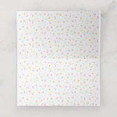 Niedlicher Regenbogeneis Platzkarte (Innenseite Aufgefaltet)