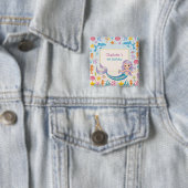 Niedlicher Regenbogenhai Button (Beispiel)