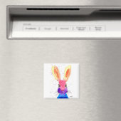 Niedlicher Regenbogenhase Magnet (In Situ (Geschirrspüler))