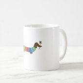 Niedlicher Regenbogenhund Kaffeetasse (VorderseiteRechts)