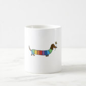 Niedlicher Regenbogenhund Kaffeetasse (Mittel)