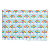 Niedlicher Regenbogenname Kissenbezug (Rückseite)