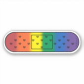 Niedlicher Regenbogenverband Aufkleber (Vorderseite)