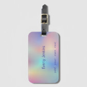 niedlicher Regenbogenverlauf Gepäckanhänger (Vorderseite Vertikal)