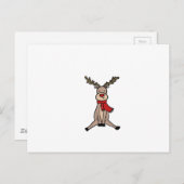 NIEDLICHER REINDEER, Rudolph Postkarte (Vorne/Hinten)