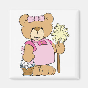 Niedlicher Reinigungsbär Magnet