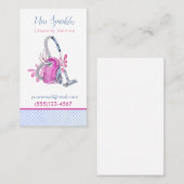 Niedlicher Reinigungsservice für Wasserfarben Visitenkarte (Vorne/Hinten)