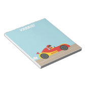 Niedlicher Rennfahrer Notizblock (angewinkelt)