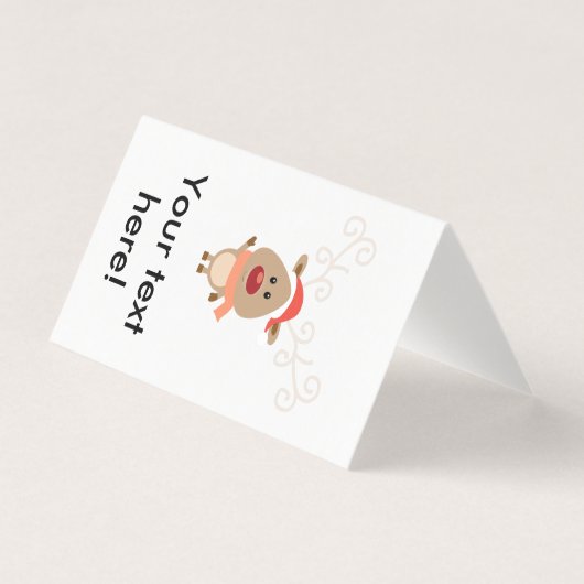 Niedlicher Rentier-Cartoon (Vorderseite)