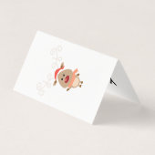 Niedlicher Rentier-Cartoon (Rückseite)