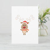 Niedlicher Rentier-Cartoon (Stehend Vorderseite)