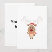 Niedlicher Rentier-Cartoon (Vorne/Hinten)