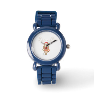 Niedlicher Rentier-Cartoon Armbanduhr