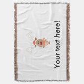 Niedlicher Rentier-Cartoon Decke (Vorderseite Vertikal)