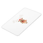 Niedlicher Rentier-Cartoon Magnet (Linke Seite)