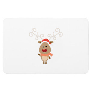 Niedlicher Rentier-Cartoon Magnet
