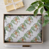 Niedlicher Rentier im Schnee Seidenpapier (Geschenk)