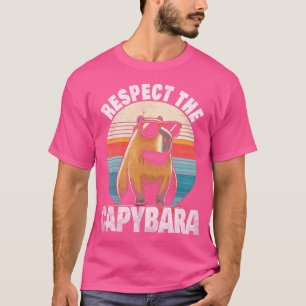 Niedlicher Respekt Capybaras Lovers Funny Capybara T-Shirt
