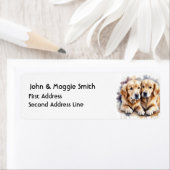 Niedlicher Retriever Doppy Welpe (Insitu)