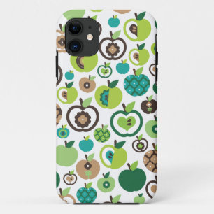 Niedlicher retro Apfel-Blumen-Musterentwurf Case-Mate iPhone Hülle