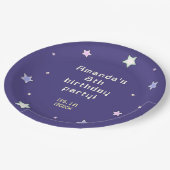 Niedlicher Retro Arcade Game Kindergeburtstag Pappteller (Schrägansicht)