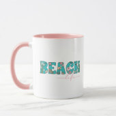 Niedlicher Retro Beach-Life-Kaffee Tasse (Links)