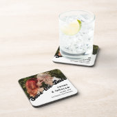 Niedlicher Retro Boho Minimalistischer Quirky Text Getränkeuntersetzer (Rechte Seite)