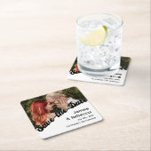 Niedlicher Retro Boho Minimalistischer Quirky Text Rechteckiger Pappuntersetzer (Vor Ort)