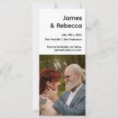 Niedlicher Retro Boho Minimalistischer Quirky Text Save The Date (Rückseite)