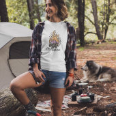 Niedlicher Retro Campfire T - Shirt