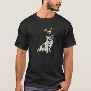 Niedlicher Retro-Chihuahua-Hund mit Herz Vintag 1 T-Shirt