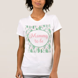 Niedlicher Retro Cowboy Kaktus Mommy zu sein T-Shirt