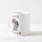 Niedlicher Retro-Donkey - Schmutz des Faschismus Kaffeetasse (Vorderseite Links)