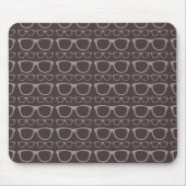 Niedlicher Retro-Eyeglass-Hipster Mousepad (Vorne)