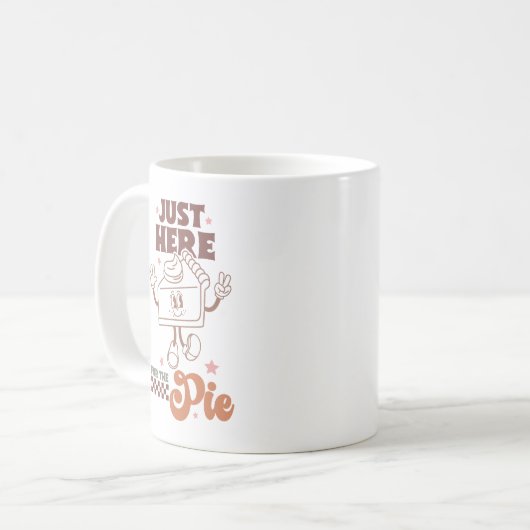 Niedlicher Retro-Fall Inspiriert "Just here for th Kaffeetasse (Vorderseite Links)