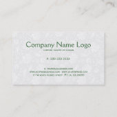 Niedlicher Retro-Flora-Elefant Visitenkarte (Rückseite)