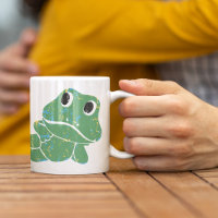 Niedlicher Retro Frog Graphic Personalisiert