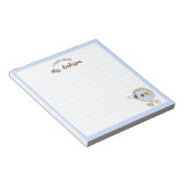 Niedlicher Retro-Funny Globe zurück zur Schule Notizblock (angewinkelt)