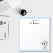 Niedlicher Retro-Funny Globe zurück zur Schule Notizblock