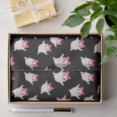 Niedlicher Retro Girl Ghost mit rosafarbenem Haarb Seidenpapier (Geschenk)