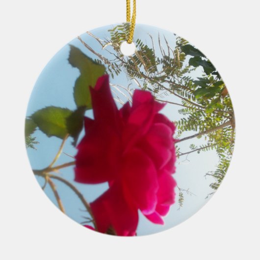 Niedlicher Retro Hakuna Matata Geschenk Blaues Grü Keramik Ornament (Vorne)