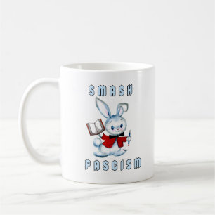 Niedlicher Retro-Hase - Schmetterling des Faschism Kaffeetasse