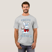 Niedlicher Retro-Hase - Schmetterling des Faschism T-Shirt (Vorne ganz)