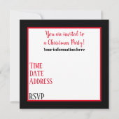 Niedlicher Retro-Jahrgang Weihnachtsschneemann Hol Einladung (Rückseite)