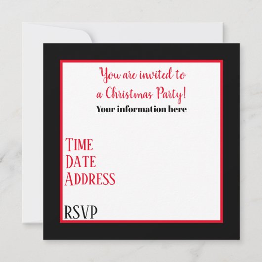 Niedlicher Retro-Jahrgang Weihnachtsschneemann Hol Einladung (Rückseite)